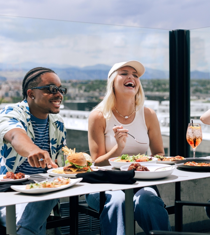 friends enjoying a meal