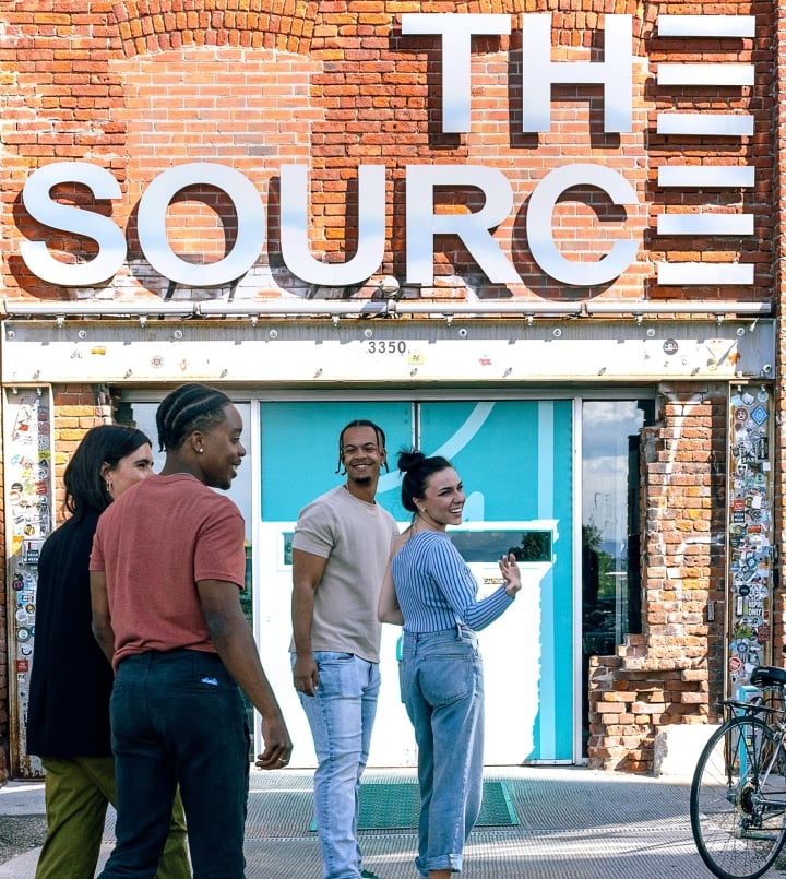 friends going to The Source hotel