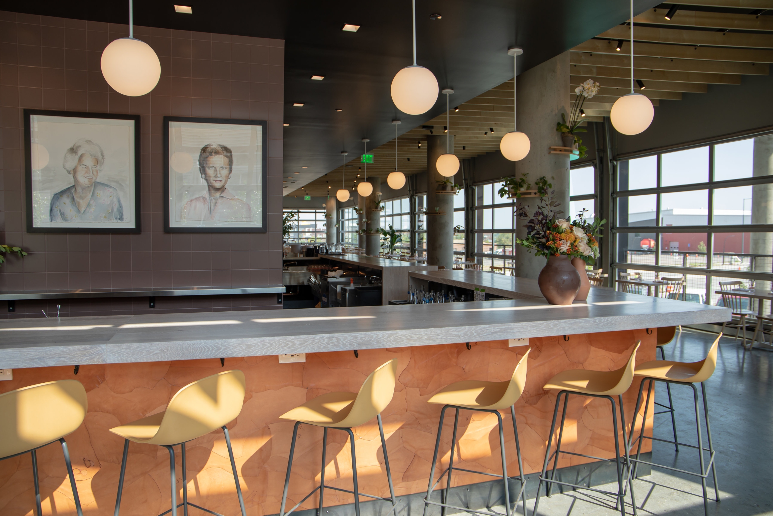 restaurant bar in daylight