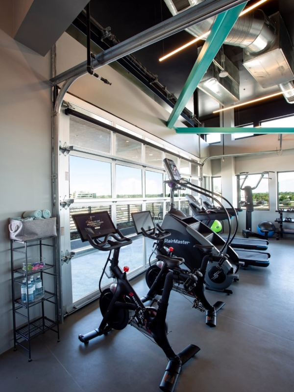 Fitness equipment at Source Hotel