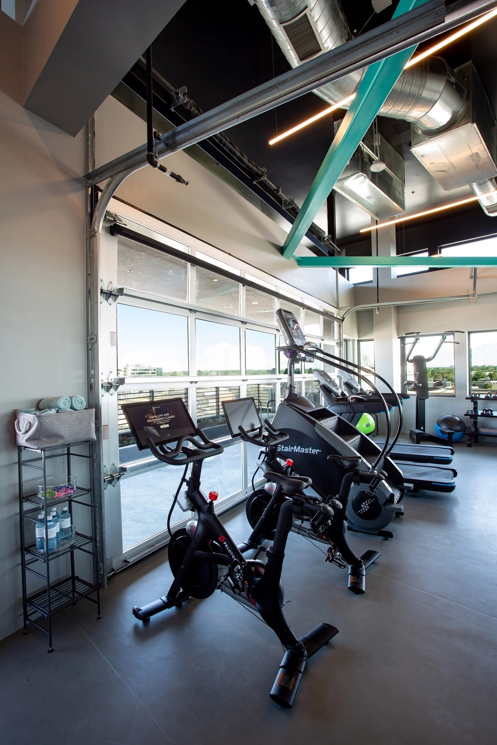 Fitness equipment at Source Hotel